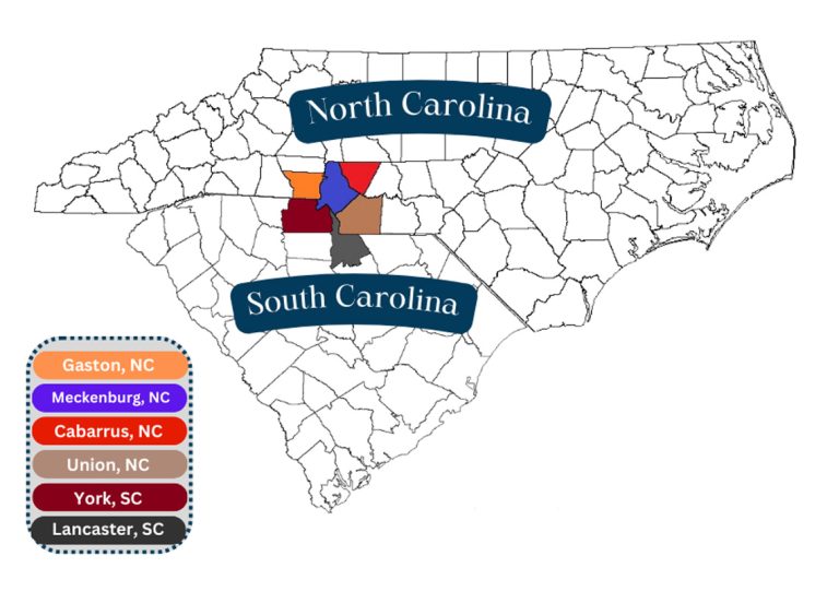 service areas counties